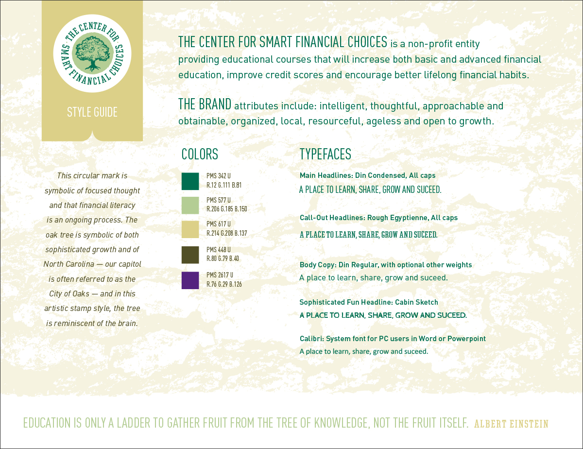 Center for Smart Financial Choices StyleGuide