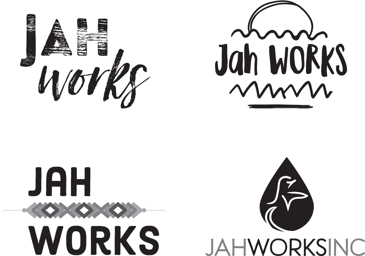 Jah Works Logo Options