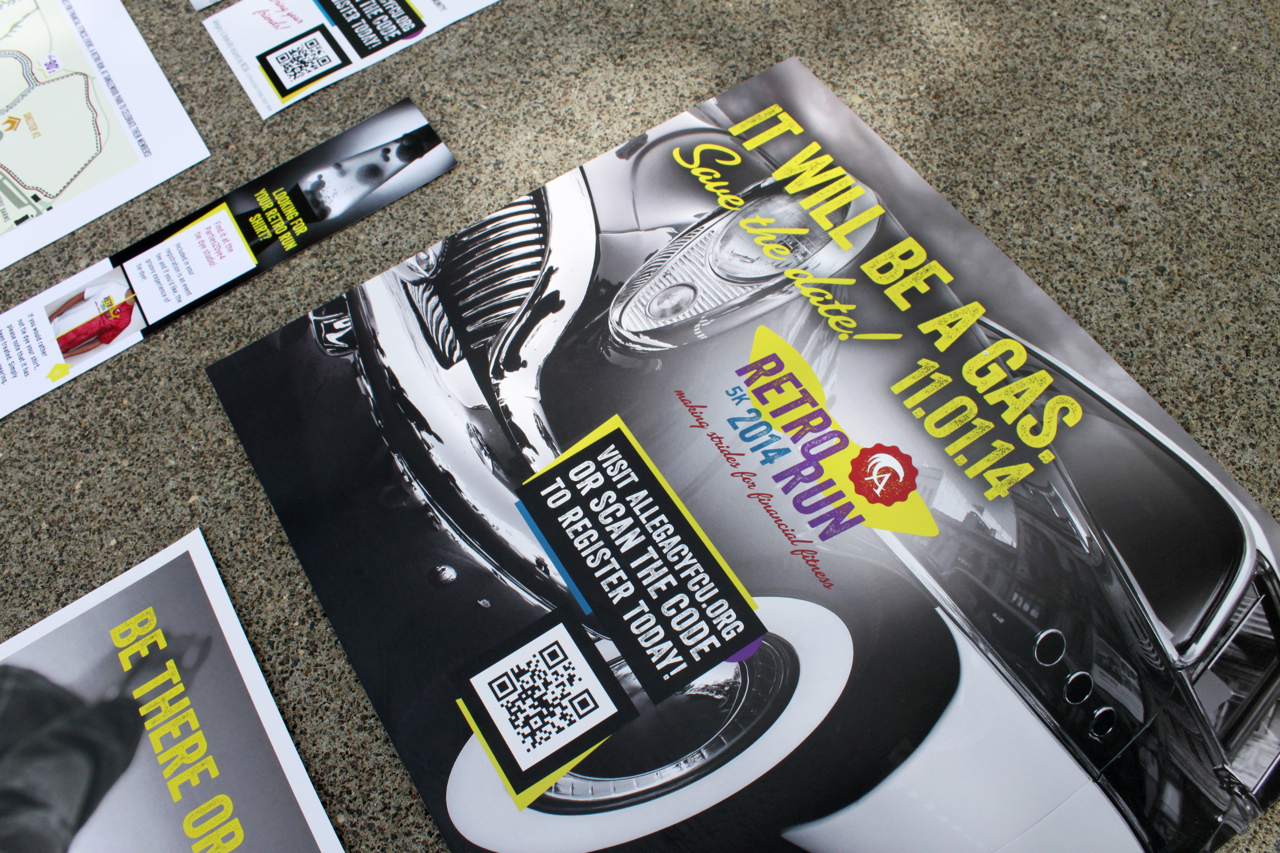 Retro Run Point of Sale Collateral Close Up